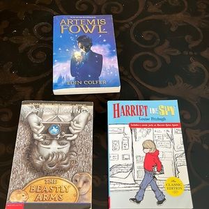 Harriet the Spy, Artemis Fowl, The Beastly Arms Book Bundle